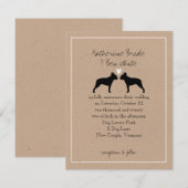Boston Terriers Trouwuitnodiging Kaart (Voorkant / Achterkant)