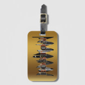 Boston, Text Art, Bagagelabel (Voorkant (verticaal))