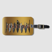 Boston, Text Art, Bagagelabel (Voorkant (horizontaal))