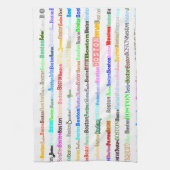 Boston Text Design II Kitchen Towel Theedoek (Verticaal)