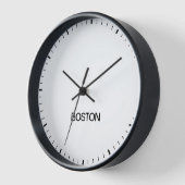 Boston Time Zone Newsroom Style Clock (Hoek)