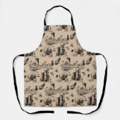 Boston Toile Apron Schort (Voorkant)