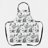 Boston Toile Apron Schort (Voorkant)