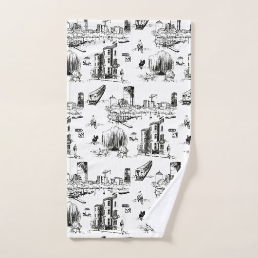Boston Toile Bad Handdoek (Handdoek)