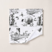 Boston Toile Bad Handdoek (Wasdoekje)