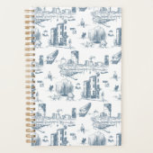Boston Toile Blue Planner (Voorkant)