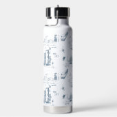 Boston Toile Blue Waterfles (Rechts)