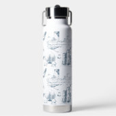 Boston Toile Blue Waterfles (Voorkant)