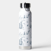 Boston Toile Blue Waterfles (Links)