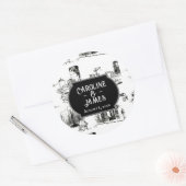 Boston Toile Bruiloft Persoonlijke 3" Sticker (Envelop)