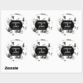 Boston Toile Bruiloft Persoonlijke 3" Sticker (Vel)