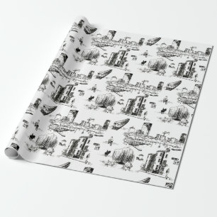 Boston Toile Cadeaupapier
