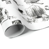 Boston Toile Cadeaupapier (Rol Hoek)