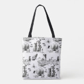 Boston Toile Canvas tas (Achterkant)