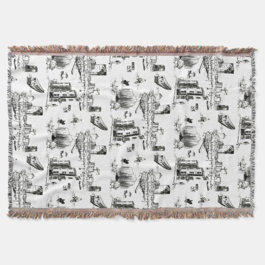 Boston Toile Deken (Voorkant)