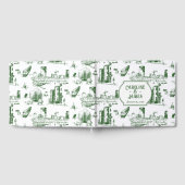 Boston Toile Forest Green Gepersonaliseerd gastenb Gastenboek (Volledig)