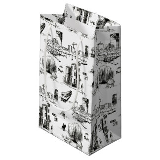 Boston Toile Gift Bag Klein Cadeauzakje