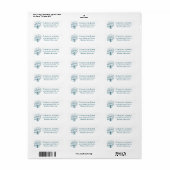 Boston Toile (jubileumeditie) blauw/wit Etiket (Full Sheet)