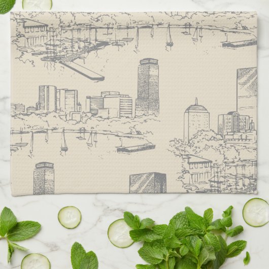 Boston Toile Kitchen Towel Theedoek (Gevouwen)
