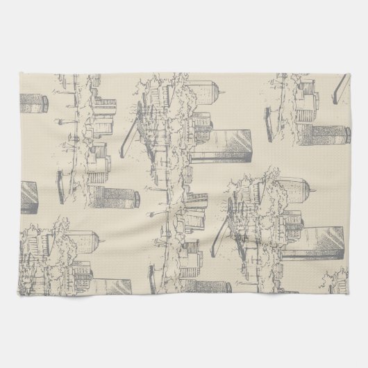 Boston Toile Kitchen Towel Theedoek (Horizontaal)