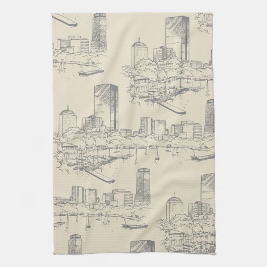 Boston Toile Kitchen Towel Theedoek (Verticaal)
