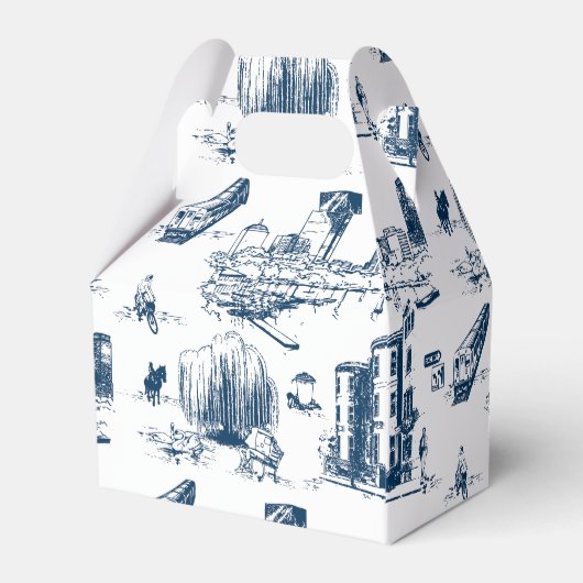 Boston Toile Navy Bedankdoosjes (Achterkant)