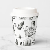 Boston Toile Papieren Bekers (Voorkant)