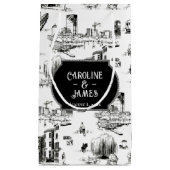Boston Toile Personalized Wedding Gift Bag Klein Cadeauzakje (Voorkant)