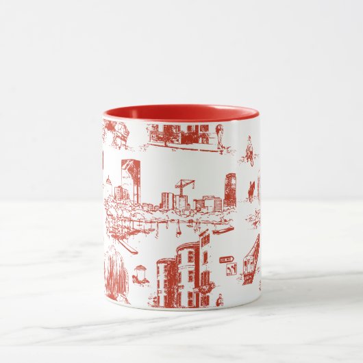 Boston Toile Red Mok (Midden)
