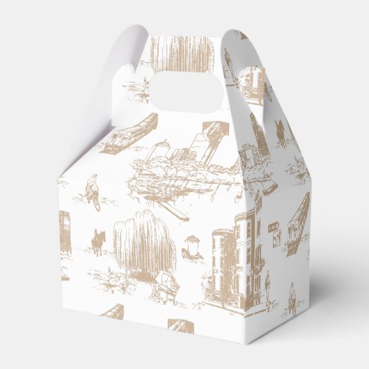 Boston Toile Tan and White Bedankdoosjes (Achterkant)