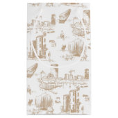 Boston Toile Tan and White Klein Cadeauzakje (Achterkant)