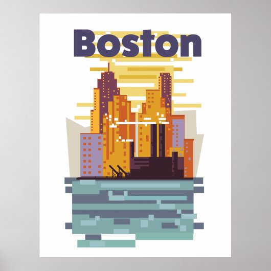 Boston Travel poster (Voorkant)