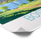 Boston Travel Poster - Massachusetts Wall Art (Hoek)