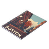 Boston Travel Poster Notitieboek (Linkerzijde)