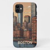 Boston Traveller Een heerlijk cadeau idee Case-Mate iPhone Case (Achterkant)