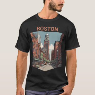 Boston Traveller Een heerlijk cadeau idee T-shirt