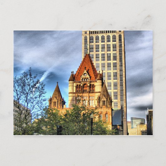 Boston Trinity Church Briefkaart (Voorkant)