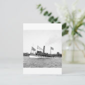 Boston Tugboot: late jaren 1800 Briefkaart (Staand voorkant)