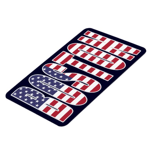 Boston U.S. Flag Premium Flexi koelkast magneet (Linkerzijde)