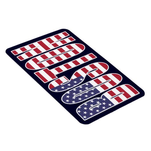 Boston U.S. Flag Premium Flexi koelkast magneet (Rechterzijde)