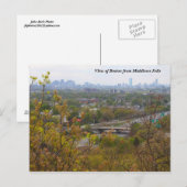 Boston uit Middlesex Fells Overlook in Spring Briefkaart (Voorkant / Achterkant)