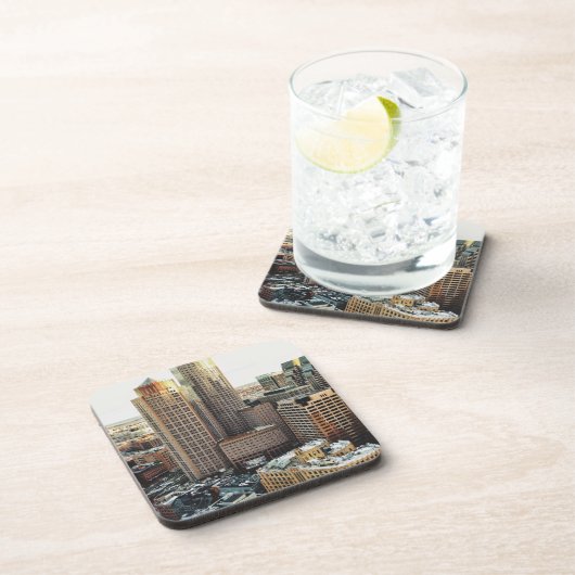 Boston uitzicht bier onderzetter (Rechterzijde)