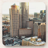 Boston uitzicht bier onderzetter (Voorkant)