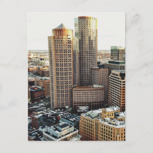 Boston uitzicht briefkaart (Voorkant)