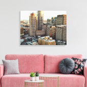 Boston uitzicht canvas afdruk (Insitu (Woonkamer))
