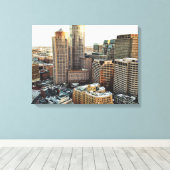 Boston uitzicht canvas afdruk (Insitu (Houten vloer))