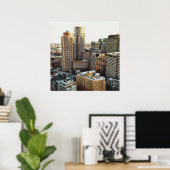 Boston uitzicht poster (Thuiskantoor)