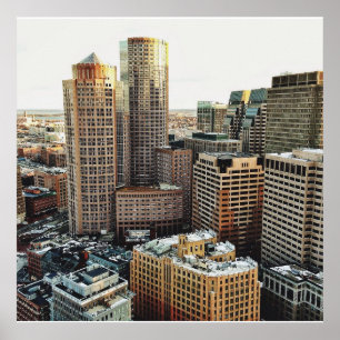 Boston uitzicht poster