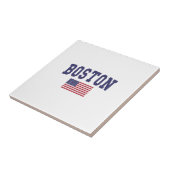 Boston US Flag Tegeltje (Zijkant)