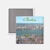 Boston, Verenigde Staten vierkante magneet (Voorkant / Achterkant)